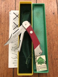 Puma Knife: Puma Rare 1994 model 230868 Angler Knife with original box warranty and paperwork