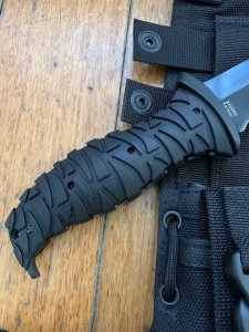 CRKT 2125KV ULTIMA BLACK TANTO TACTICAL MILITARY KNIFE IN TACTICAL SHEATH