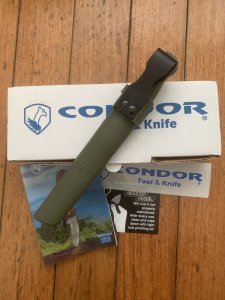 Condor Tool & Knife Company El Salvador TERRASAUR Army Knife with Plastic Sheath