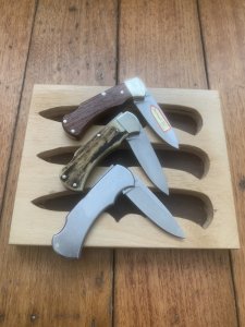 Puma Set of 3 - Mini 4 Star Folding Knife Set in Display