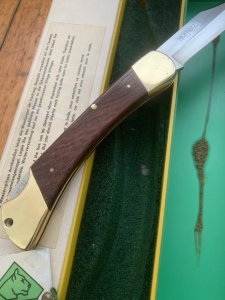 Puma Rare model 970 Game Warden 1987 Hoffritz Folding Lock Knife in box & Warranty #43782