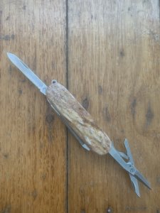 Puma Knife: Puma Executive 3 Blade Multi-Use Folding Knife with Stag Handle