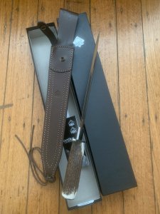 Puma Knife: Puma IP El Perro Boar & Deer Hunter with Stag Antler Handle
