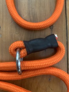 Dog Lead: Blaze Orange Nylon Slip Lead 120cm