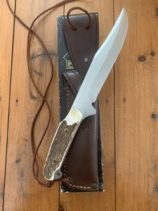Puma Knife: Puma 2002 Bowie II Special Edition Handmade Knife with Stag Antler Handle