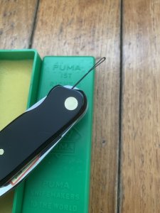 Puma Knife: Puma Rare 1985 Universal 863 Angler Knife complete with needle & Original Box #19581
