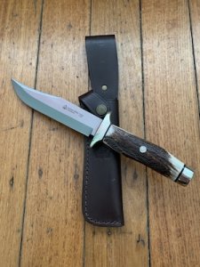 Puma Knife: Puma 2007 IP Scout Bowie Handmade Knife with Genuine Stag Handle