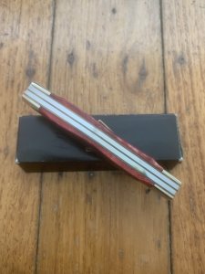 Puma Knife: Puma 1990's Original Stockman Knife with Bright Red Jigged Bone Handle