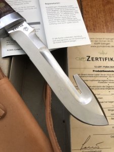 Puma Knife: Puma rare & original 12 6391 BUND knife in original Sheath, Box, & Paperwork