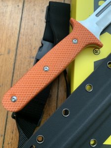 Puma SGB 15" New Model Pig Sticker knife with Orange G10 Handle and Kydex Sheath