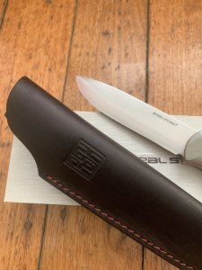 Real Steel Knives RS3726C-Coyote BushCraft II Knife with Leather Sheath