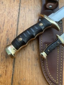 Muela older Spanish Premium Hunting Bowie Knife Twin Set and Sheath