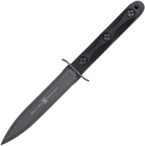 Ka-Bar Knife: Kabar EK44 Double Edged Commando Knife In Tactical Sheath