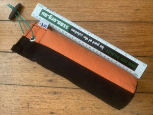 Dog Training Dummy: 450g (1lb) Eclipse Black/Orange dummy