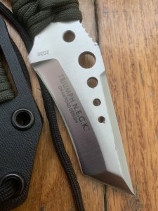 CRKT COVERT TRIUMPH TACTICAL MILITARY TANTO SILVER BLADE NECK/BOOT KNIFE