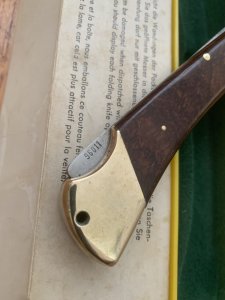 Puma Rare Model 971 Plainsman 1969 Saw and Blade Folding Knife with original box & Paperwork #96011