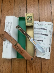 Puma Knife: Puma Hunters Pal 1969 in Original Sheath and Original Box with Warranty #96583