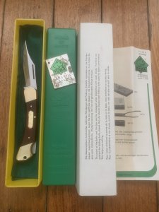 Puma Rare Model 965 Deer Hunter 1980 Folding Lock Knife # 25082 in original box