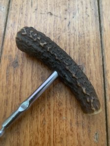 Sheffield England Red Deer Antler Handled Cork Screw