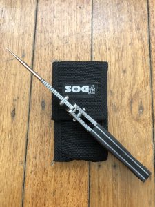 SOG Vintage Original SOG SEKI JAPAN TOMCAT 3.0 Folding Lock Knife with Original Pouch