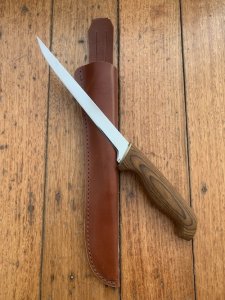 J.Marttiini Finland Wooden Handled Filleting Knife