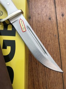 Puma Knife: Puma SGB Trail Guide Fixed Blade Knife with White Bone Handle