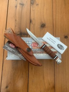 CASE USA Small Hunter Caping Knife with Leather Sheath