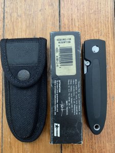 Buck Knife: Buck Cross Lock Deputy 1 Twin Blade Folding Lockback Knife with Pouch