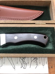 Puma Knife: 1990 Puma 12 6010 Model Skinmaster with Ebony Handle