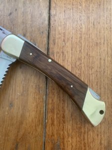 Puma Rare Model 971 Game Warden 1969 Saw and Blade Folding Lock Knife #96583