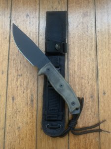 Ontario Ranger Series RAT 5 with Micarta Handle and Tactical Belt Sheath