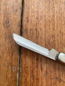 Buck Knife: 2008 Buck 303 Cadet Special Edition 3 Blade Pocket Knife With Green/Black Jigged Bone