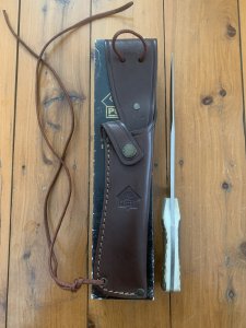 Puma Knife: Puma 2002 Bowie II Special Edition Handmade Knife with Stag Antler Handle