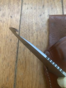 Puma Knife: Early 2000's Puma Pro Hunter Gut Hook Knife with Stag Antler Handle