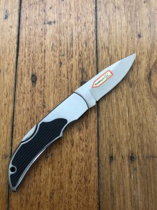 Puma Knife: Puma Mint 280851 Brushed Aluminium/Stainless/Rubber Lord Folding Lock Knife