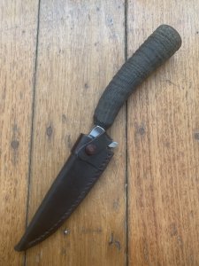 1970's DENIFL Solingen Jagdnicker Knife with Chamois Handle & Sheath