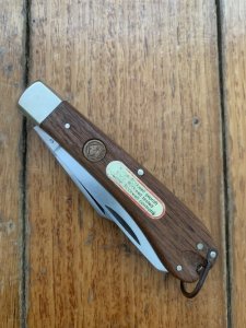 Puma Knife: Puma Original Rare 1979 Gelder Twin Blade Knife with Tools and Jacaranda Handle #24972