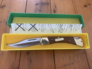 Puma Rare model 970 Game Warden 1971 Folding Lock Knife in Original box #63171
