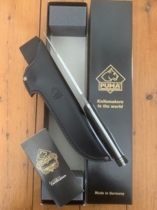Puma Knife: Puma 2026 Model German GEK Expedition Knife in Black Box
