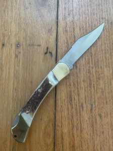 Puma Knife: 2011 Puma Duke Folding Knife with Stag Antler Handle
