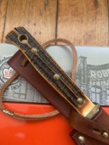 Robert Klaas Puma Hunters Pal Copy with Jigged Bone Handle in original Sheath and Box