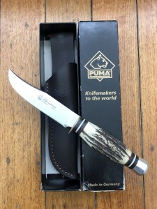 Puma Knife: Puma 2010 Pathfinder Bowie Handmade Knife with Genuine Stag Handle