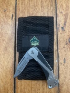Puma Knife: Puma German Made 2003 Pilot Model 23 2255 with Puma Black Nylon Pouch