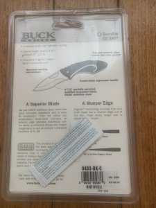 Buck Knife: 2007 Buck Juno Part Serrated Blade Lock Knife in ClamPack