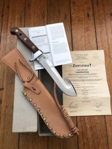 Puma Knife: Puma rare & original 12 6391 BUND knife in original Sheath, Box, & Paperwork