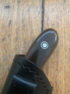 MAFFI SYDNEY AUSTRALIA Brown Handled Fixed Blade Knife With Sheath