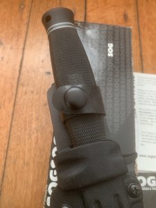 SOG Vintage Original Black Daggert- 2 Commando Dagger with Kydex Tactical Sheath