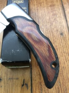 Puma Knife: Rare Puma Gentleman 24 0800 Folding Knife with Pakkawood Handle in Black Box
