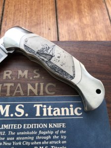 Boker Tree brand Rare German Made 1988 RMS TITANIC Commemorative knife in Display Box