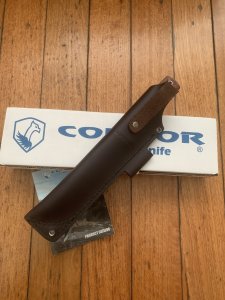 Condor Tool & Knife Company El Salvador LOW DRAG Knife with Leather Sheath